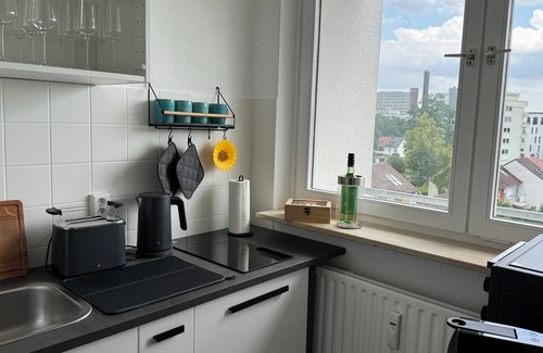 Neusass Old Town Apartment | Feel-good apartment with a great view + close to Augsburg University Hospital