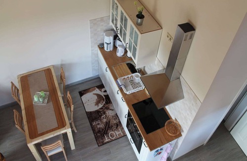 Kroepelin House | Ferienhaus in Brusow mit überdachter Terrasse