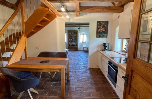 Welten House | Ferienhaus Kellerstöckl Dorrer - Ferienhaus, Dusche und Bad, WC