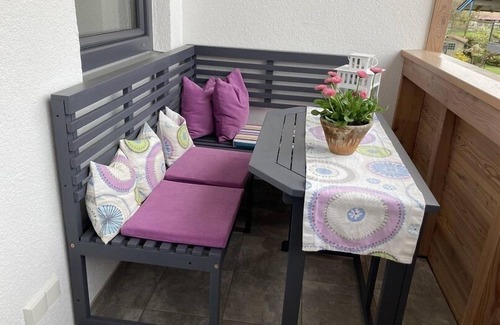 Uebersee Apartment | Feriennest Chiemseeglück, 1 sep. Bedroom, balcony