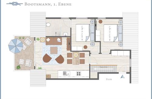 Langeoog House | Ferienwohnung Bootsmann