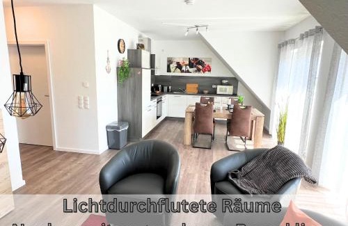 Papenburg Apartment | Ferienwohnung "Neptun" Papenburg Balkon Einbauküche Neubau 74 qm Free WiFi 2 Schlafzimmer bis 4 Personen