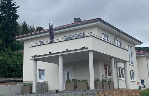Simmertal Apartment | Ferienwohnung Schöne Aussicht - Appartement/fewo, Dusche und Bad, WC, 2 Schlafräum