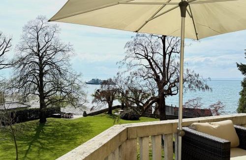 Nonnenhorn Apartment | Ferienwohnung Seeperle49 - Besonders, stilvoll mit eigenem Badestrand
