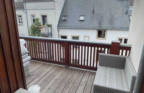 Pirna Apartment | Fewo "Am Markt" in Pirna - Tor zur Sächsischen Schweiz - Dachterrasse - 6 Pers