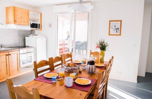 Avrieux Apartment | Fitness, balcony, parking, tv, ski locker, 34m², La Norma