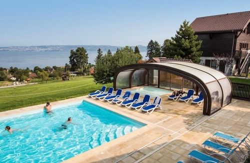 Evian-les-Bains Apartment | Fitness, swimming pool, balcony, parking, tv, 31-35m², Thollon les Mémises