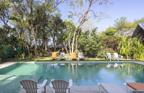 Playa Grande House | Five Bungalows, Swimming Pool and Amenities Amidst a Beachfront Forest.
