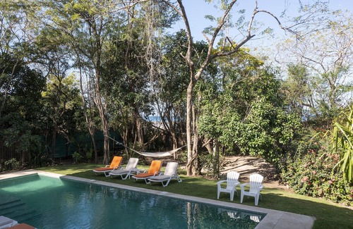 Playa Grande House | Five Bungalows, Swimming Pool and Amenities Amidst a Beachfront Forest.