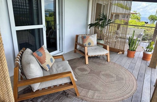Great Cruz Bay Apartment | Flamingo House ISLA Sunset view Walk to town