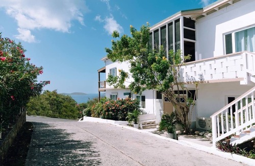 Great Cruz Bay Apartment | Flamingo House ISLA Sunset view Walk to town