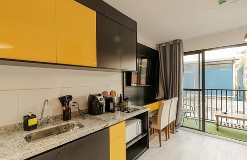 Sao Paulo Apartment | Flat 306, a 3-minute walk from Allianz Parque in Perdizes, with air conditioning and a swimming pool