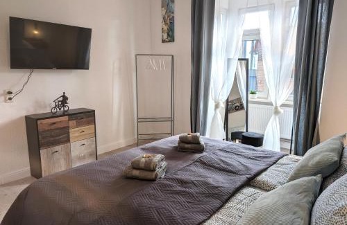 Magdeburg Apartment | Flexibilität pur- perfektes Apartment für Familien und Geschäftsreisende 5 Schlafplätze, Amazon Prime & Parkplatz inklusive
