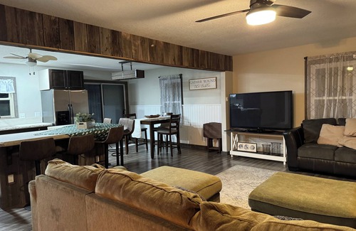 Morris County House | Flint Hills Hideout is a 4 bed, 2 bath, house in the heart of the Flint Hills.