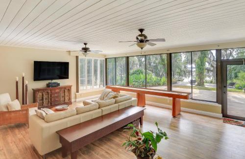 Lake Placid House | Florida Retreat with Patio, Boat Dock and Shuffleboard