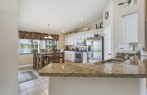 Biggar Villa | Florida Waterfront Home with WiFi Private Pool - Short Drive to Beach