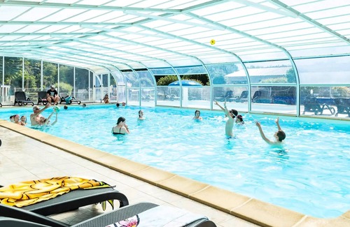 Douarnenez House | Flower Camping Le Kerleyou * - Mobile home Premium 28m2 - 2 bedrooms - covered terrace - TV + sheets + towels 5 people