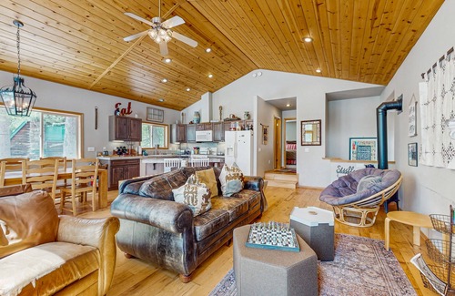 Soda Springs House | Forest Home with Fireplace, Washer/Dryer, and Mountain View