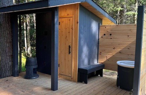 Killaloe Cabin | Forest Retreat: Cozy Cabin with Nordic Spa &Bunkie