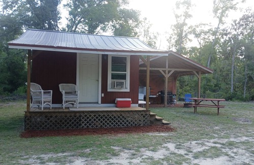 Mayo Cabin | Friendlys River Retreat private nRustic Camping Cabin sleeps 4+with tent camping