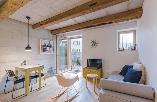 Gundelfingen Apartment | FRIZ 4, Modernes Apartment in historischer Scheune
