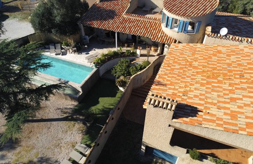 Frontignan Villa | Frontignan - Mas au milieu des Vignes - piscine