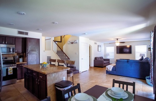 Fireside at Norterra House | Full family friendly house w/private heated pool and pizza oven!
