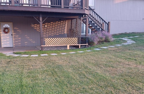 Elkhorn House | Fully Fenced Walkout Basement, Private Entrance.