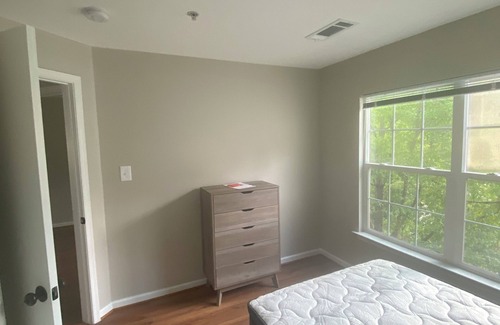 Wheaton Condo | Fully furnished room in sun-drenched condo. 7 minute walk to Wheaton metro.