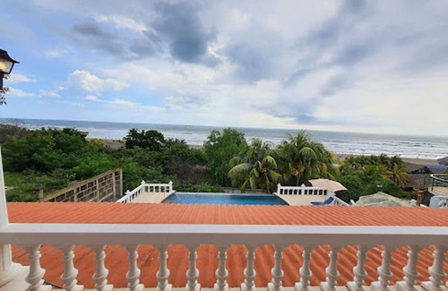 Pochomil House | Fully Gated Family Compound Direct Ocean Front