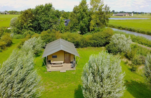 Enumatil Ski Chalet | Fully mobilized, luxury safari tent, sleeps 6, separate private bathroom