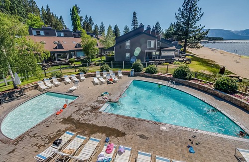 South Lake Tahoe House | Fun at your fingertips with private beach access & lakefront pool - near skiing