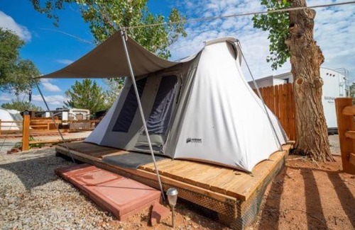 Moab South Valley Other | FunStays Glamping Setup Tent in RV Park #2 OK-T2