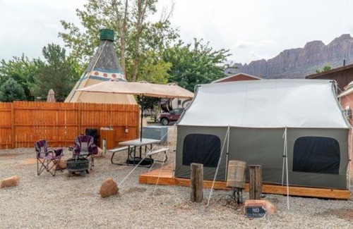 Moab South Valley Other | FunStays Glamping Setup Tent in RV Park #4 OK-T4