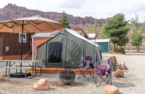Moab South Valley Other | FunStays Glamping Setup Tent in RV Park #4 OK-T4