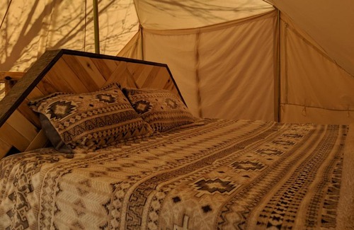 Moab South Valley Other | FunStays Glamping Setup Tent in RV Park #6 OK-T6