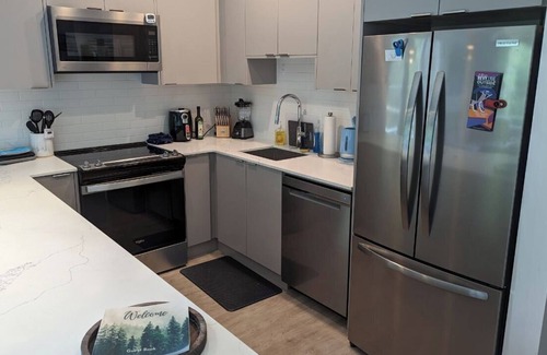 Revelstoke Condo | Furnished, 3 month min 3 Bd PENTHOUSE, deck, hot tub, Mack Plaza