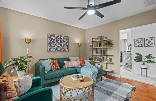 Carrboro House | Furnished Bedroom - Urban Haven near UNC Campus & Downtown Carrboro.