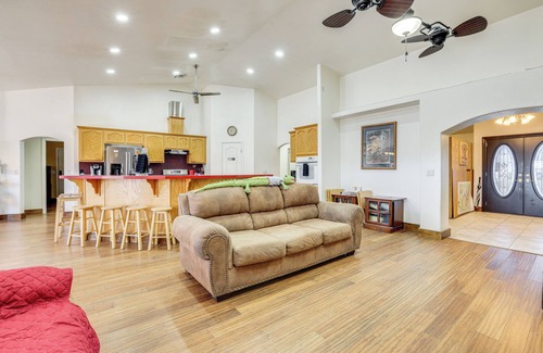Pahrump House | Furnished Patio: Pet-Friendly Home in Pahrump!