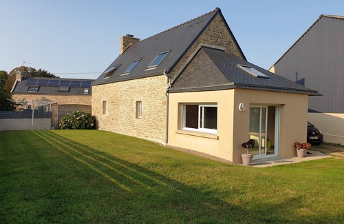 Guiler-sur-Goyen House | Gîte de Penn Ar Roz: 3 épis seaside GUILER-SUR-GOYEN, 4-5 pers, swimming pool.
