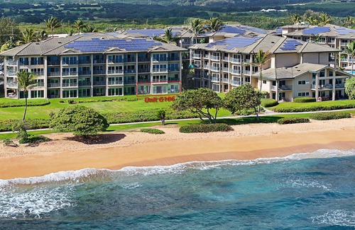 Wailua Condo | G106 - Stunning Ground-Floor Oceanfront Suite with AC Steps to the Water!