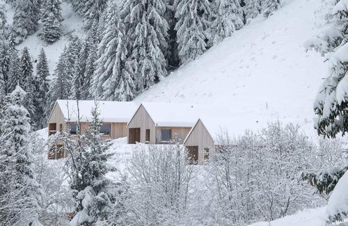 Monthey Cabin | Garden-focused Cabin With Terrace Views