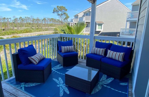 Port St. Joe House | Gated resort on CSB.End unit w/easy walk to beach. Beach cart & chairs included.