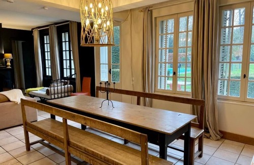 Sainte-Opportune-du-Bosc House | Gîte Le Domaine with private pool and fireplace
