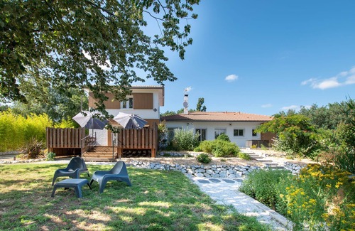 Pujaudran Cottage | Gîte Occitanie, 2 rooms, air-conditioned with terrace for 1 to 3 people - shared outdoor swimming pool