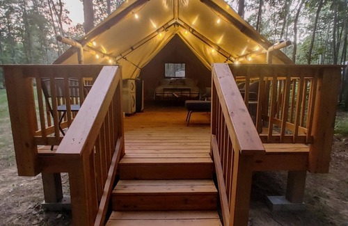 Coalmont Apartment | Glamping Tent with Covered Deck