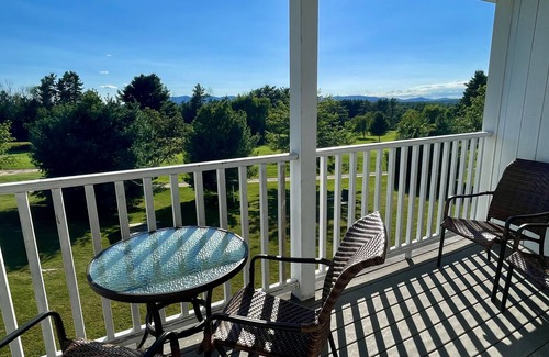 Wolfeboro Apartment | Golf course/mountain views with lake access