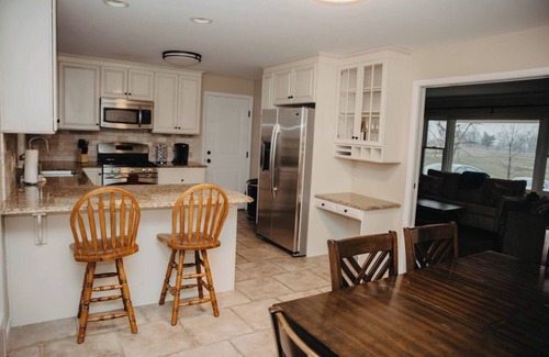 West Lafayette House | Golf Course Views! Ranch! Fire Pit ! Bring Pets!