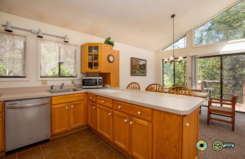 Basye Ski Chalet | Golf-lover's Mountain Chalet (#150B) - Double-level deck with front-row golf course view!