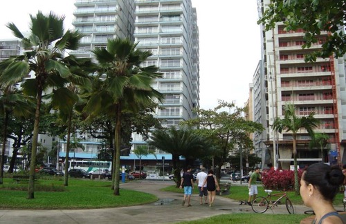Santos Apartment | Gonzaga ap 2 Bedrooms with sea view balcony